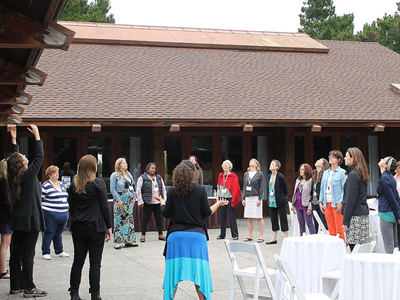 photo of exercise at 1st Women in Leadership Conference