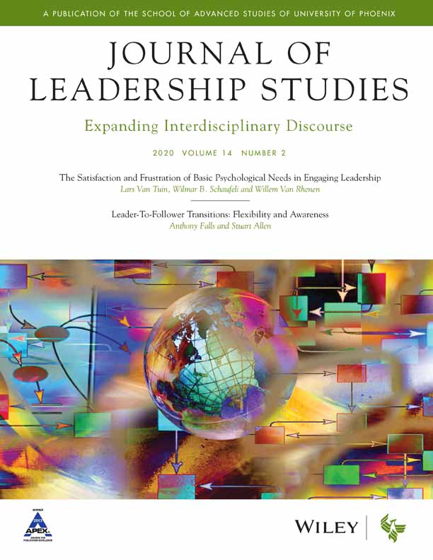 cover of Journal of Leadership Studies