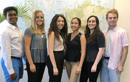 Photo of ILA's 2019 Interns at Our Office in Silver Spring, MD