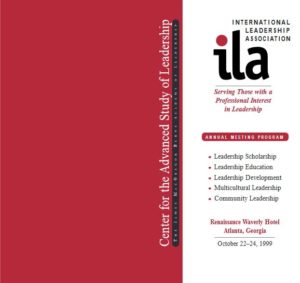 Atlanta Program Book Cover 1999