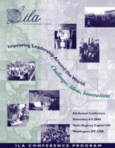 Washington DC Program Book Cover 2004