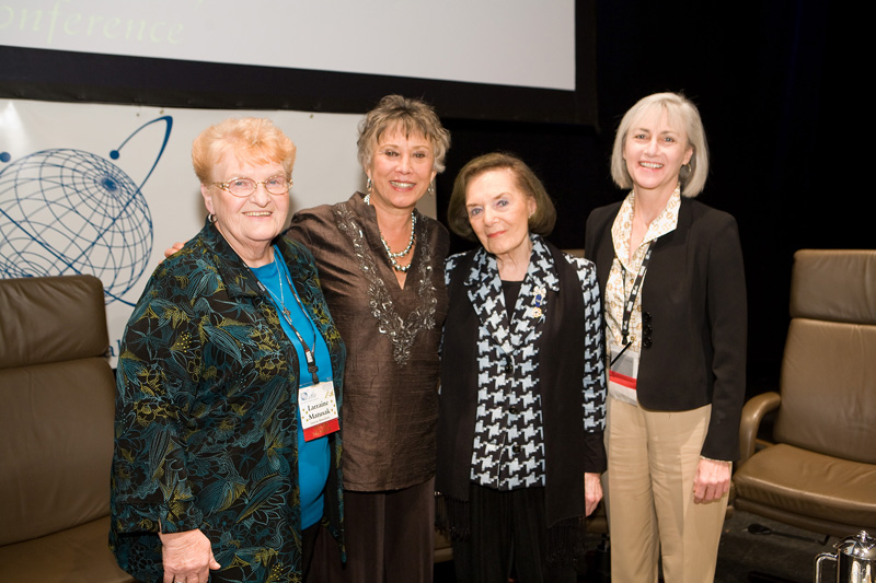 Frances Hesselbein with Cynthia Cherrey, Juana Bordas, and Larraine Matusak