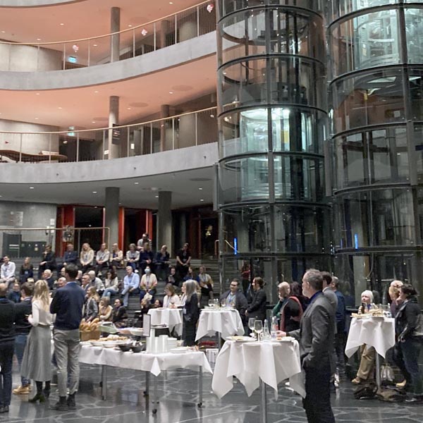 Image of a reception at the 2023 ISLC