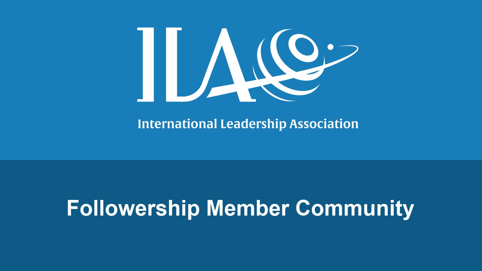 International Leadership Association Followership Member Community