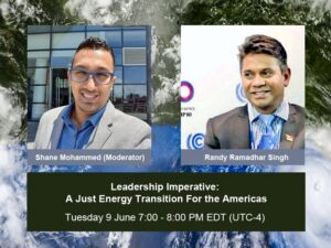 Webinar - Leadership Imperative: A Just Energy Transition For the Americas. 9 June 2026 at 7PM